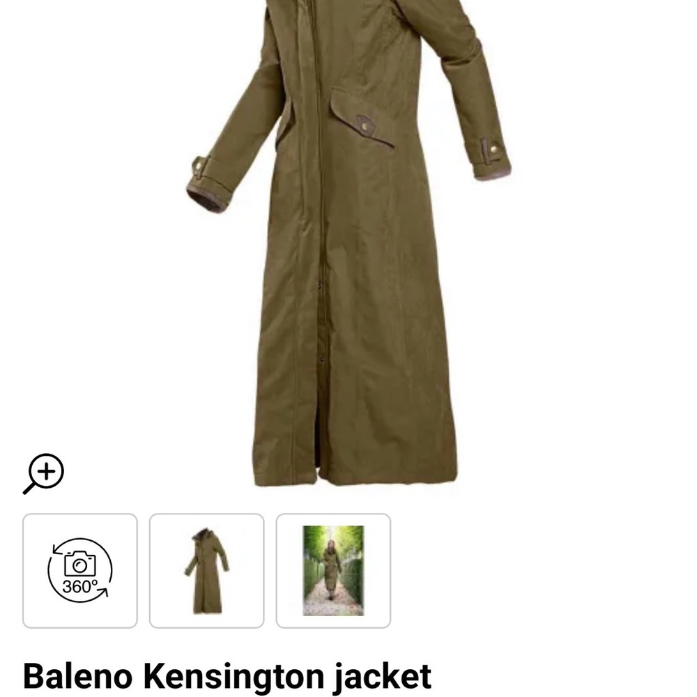 BALENO Womens Kensington Waterproof Coat - Pine Green $285 MSRP Brand New w/tags - Picture 3 of 13